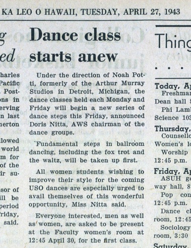 Dance Classes_KL_23 April1943